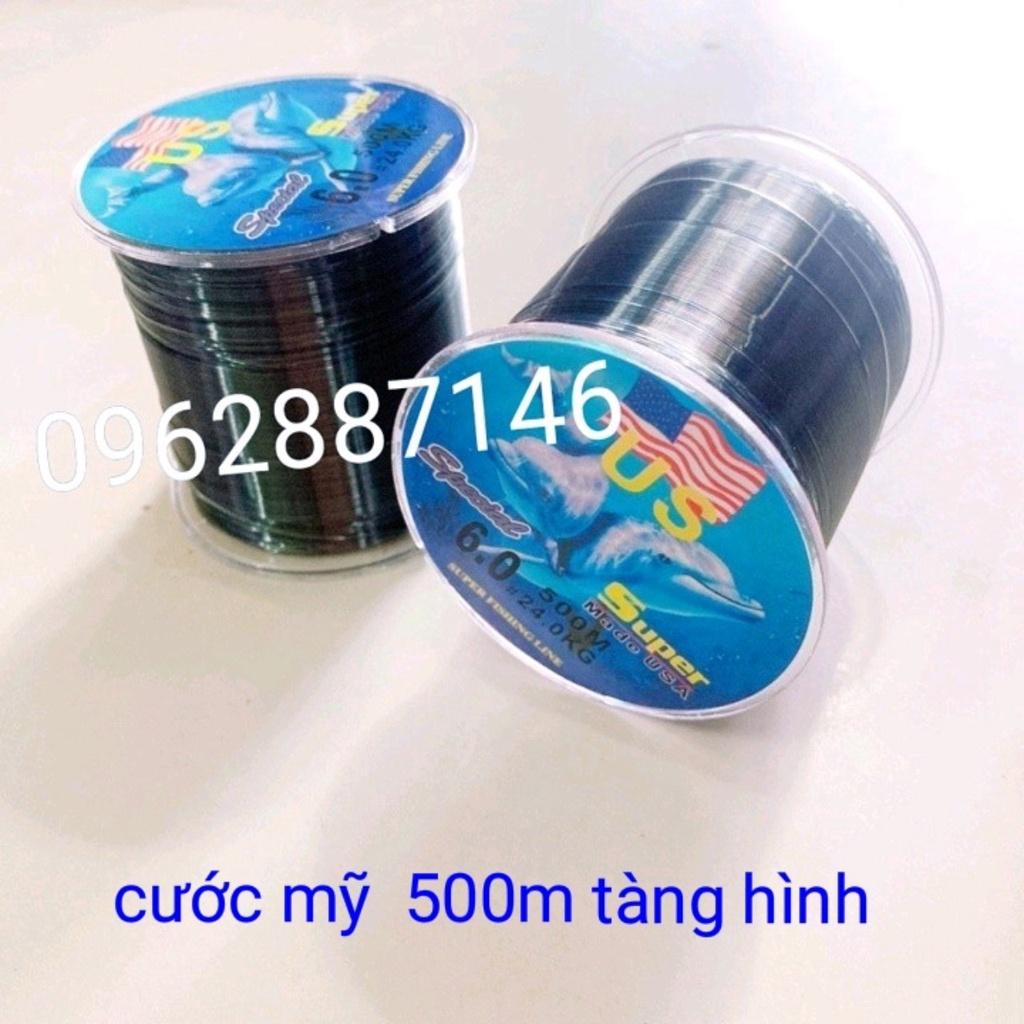 Cước câu cá cước mỹ us 500m tàng hình siêu bền