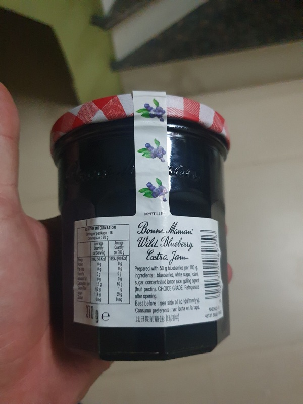 Mứt Quả Việt Quất Hiệu Bonne Maman (Bonne Maman Wild Blueberry Preserve ) 370g