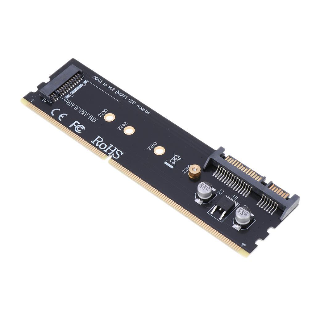 Computer Expansion Card Adapter DDR3 Interface SSD SATA to M.2 NGFF