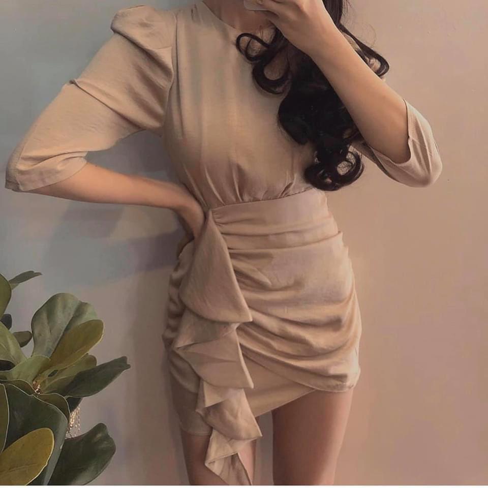 BÁN SỈ VÁY LỤA DÚM VẠT BÈO