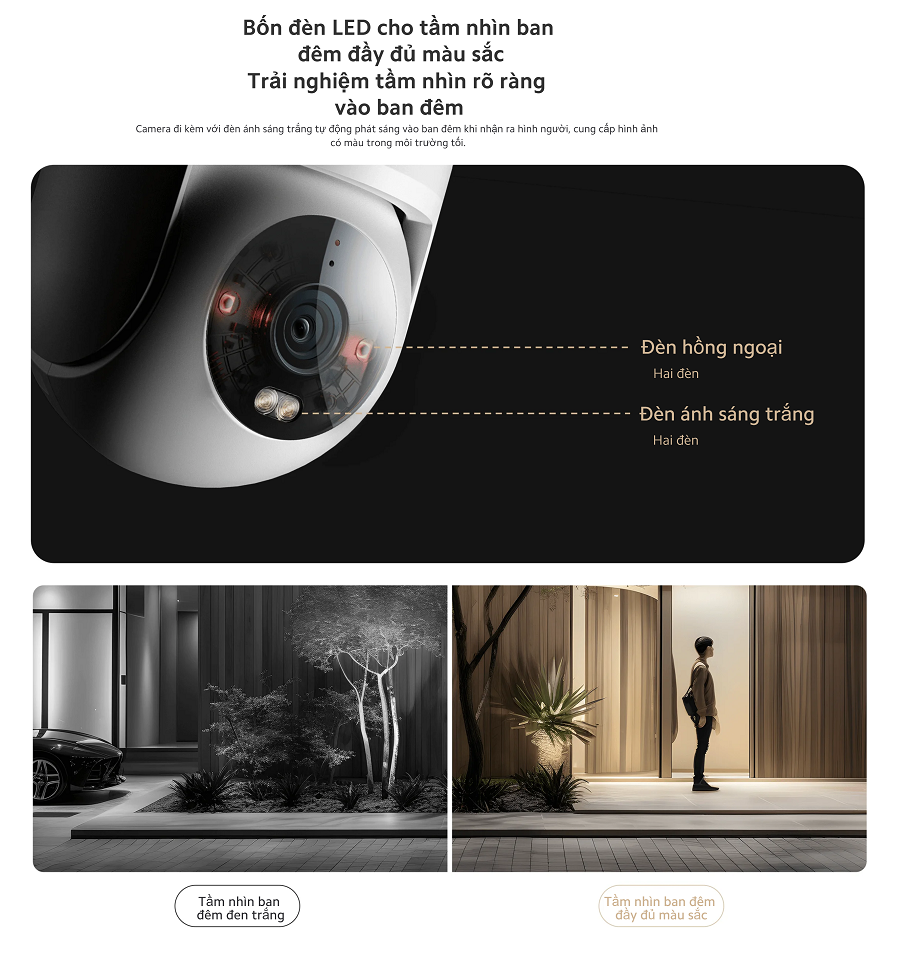 Camera Ngoài Trời 2.5K Xiaomi Outdoor Camera CW300 EU _  Hàng Chính Hãng , Bảo Hành 12 Tháng