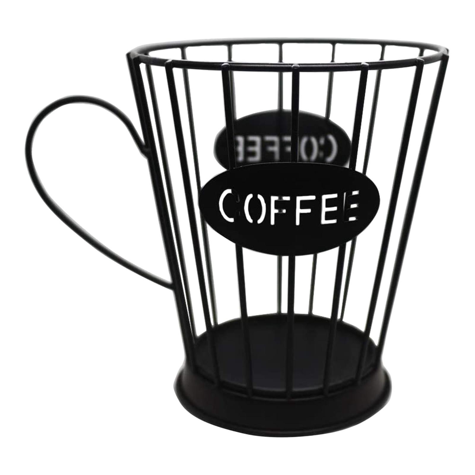 Coffee Capsule Storage Basket Holder Home Kitchen Organizer Black Small