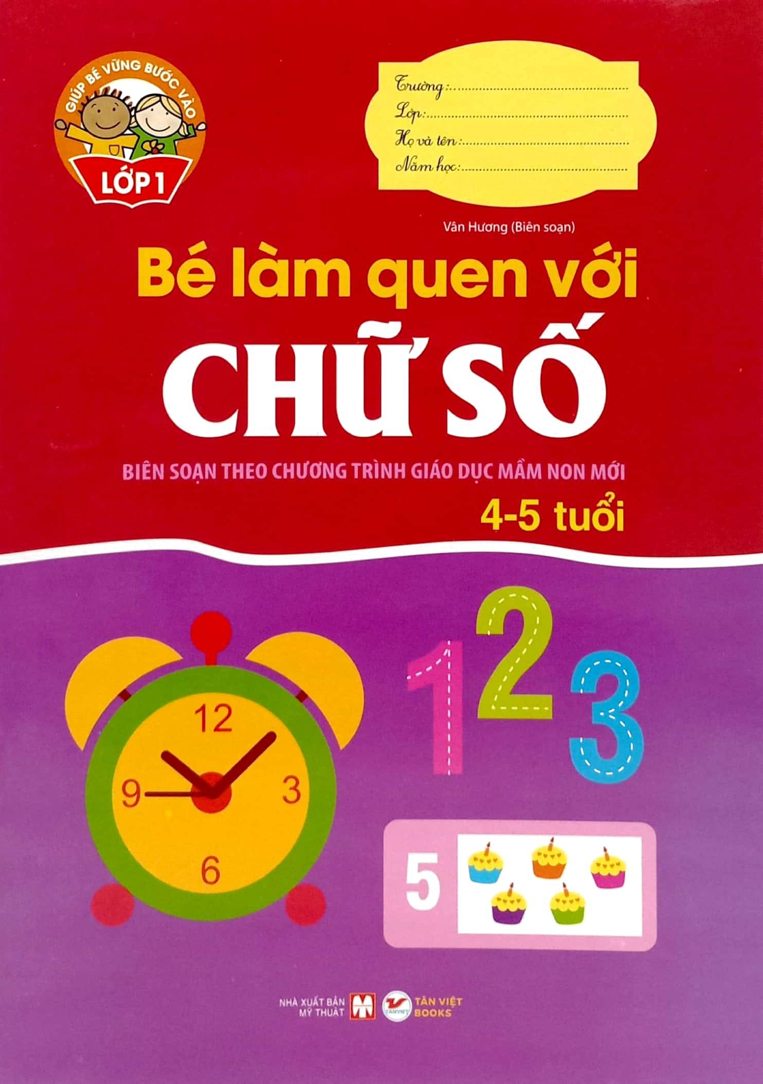 Bộ Sách Giúp Bé Vào Lớp 1 - Biên Soạn Theo Chương Trình Giáo Dục Mầm Non Mới (Dành Cho Bé Từ 4 - 6 Tuổi) (Bộ 8 Cuốn)