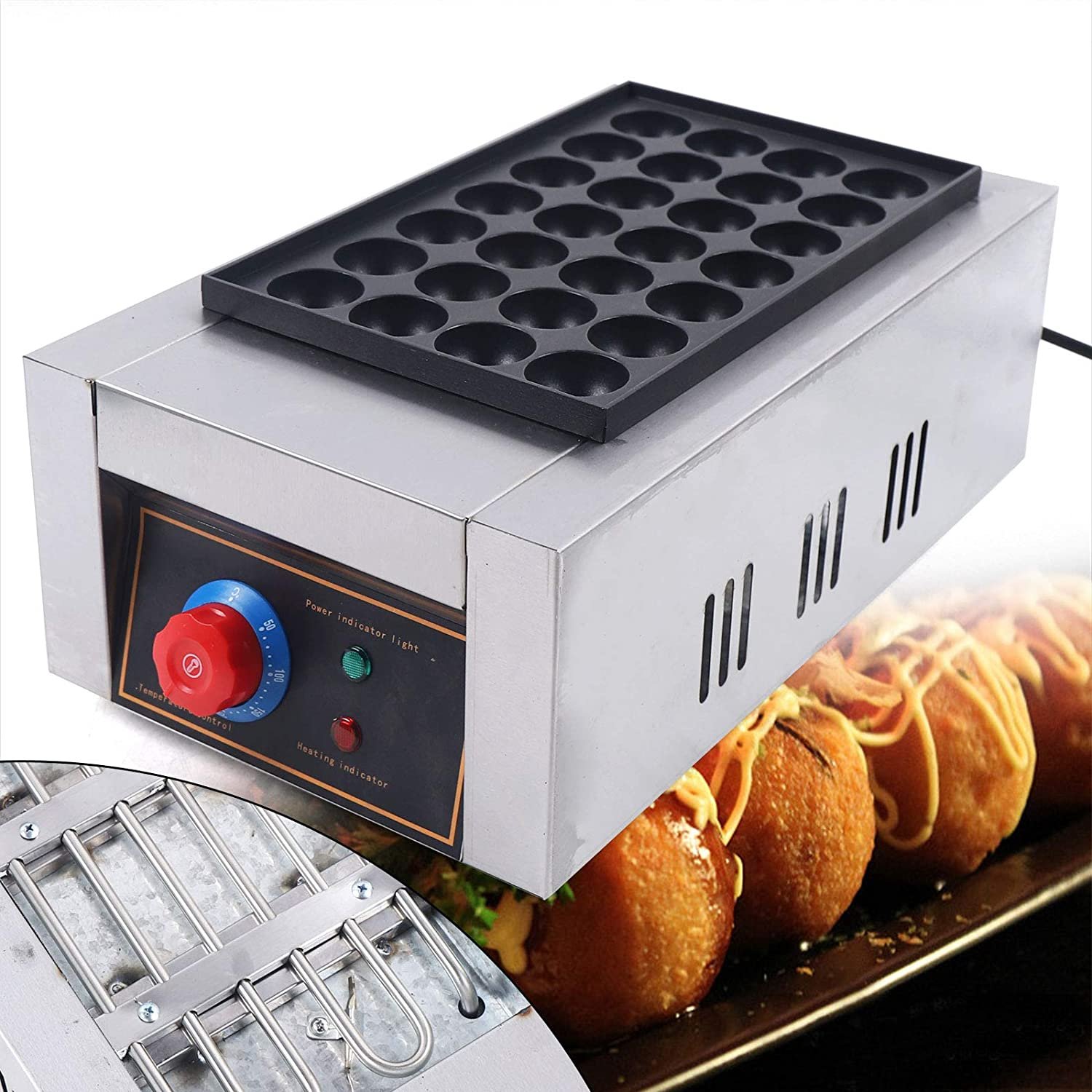 Máy làm bánh bạch tuộc Takoyaki nhật bản Loại 28 lỗ