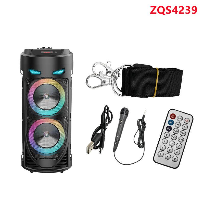 Cột âm thanh di động không dây 30W Loa siêu trầm âm thanh nổi công suất cao Loa tiệc âm trầm có micrô Loa karaoke gia đình Màu sắc: ZQS1202 10W