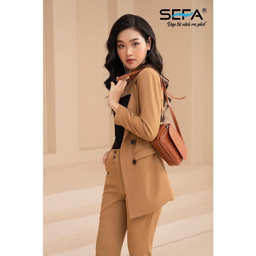 Áo vest nữ SEFA, blazer một lớp công sở thanh lịch SFV219