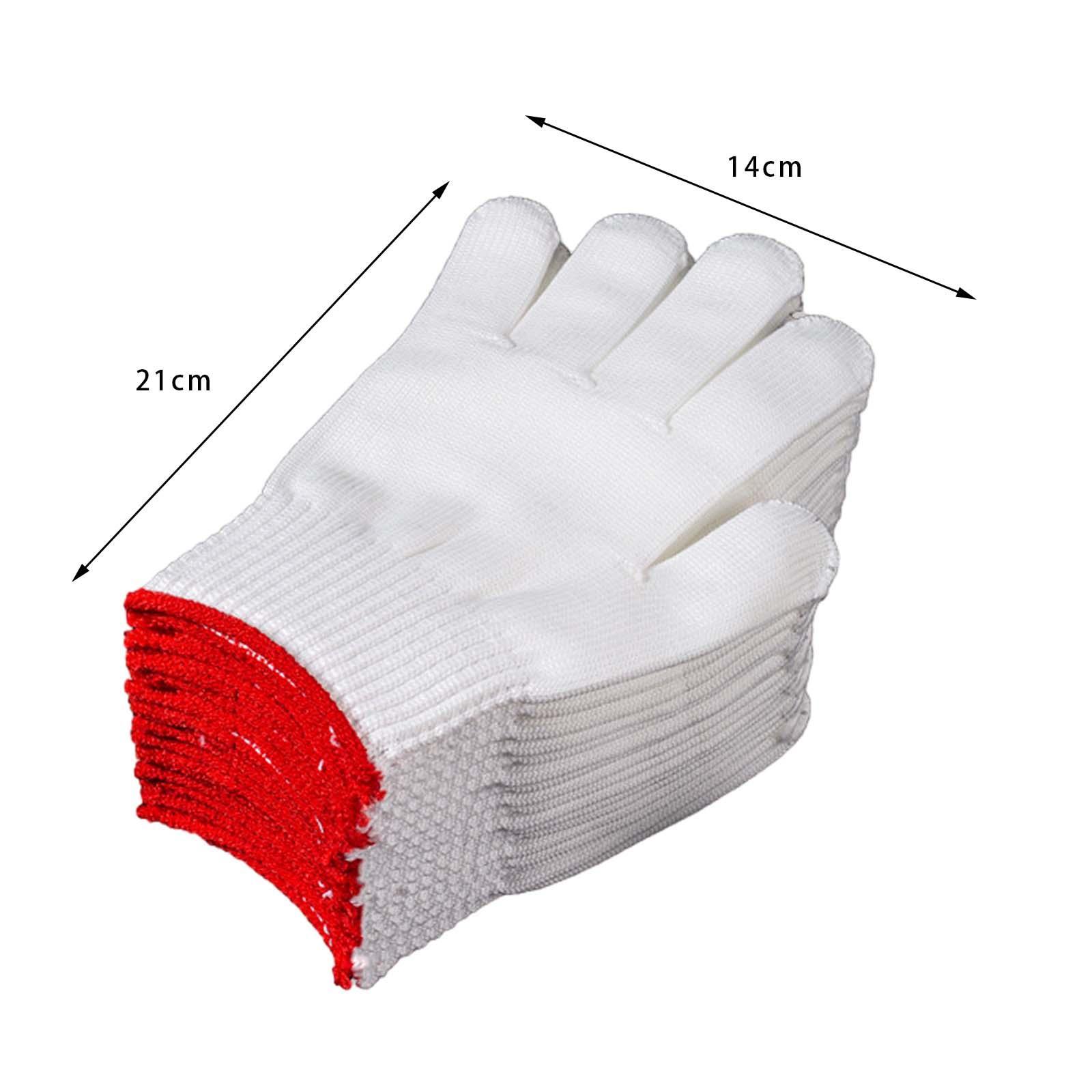 12 Pairs Work Gloves Labor Protection Gloves Safety Protection Hand Working Gloves Knitted Cut Repair Gloves for Men Women Utility Gardening