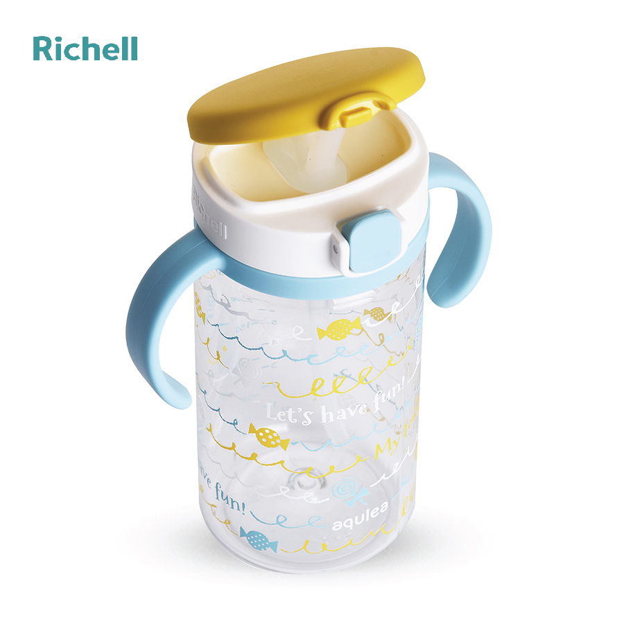 Cốc ống hút Richell (320ml) - Giao màu ngẫu nhiên