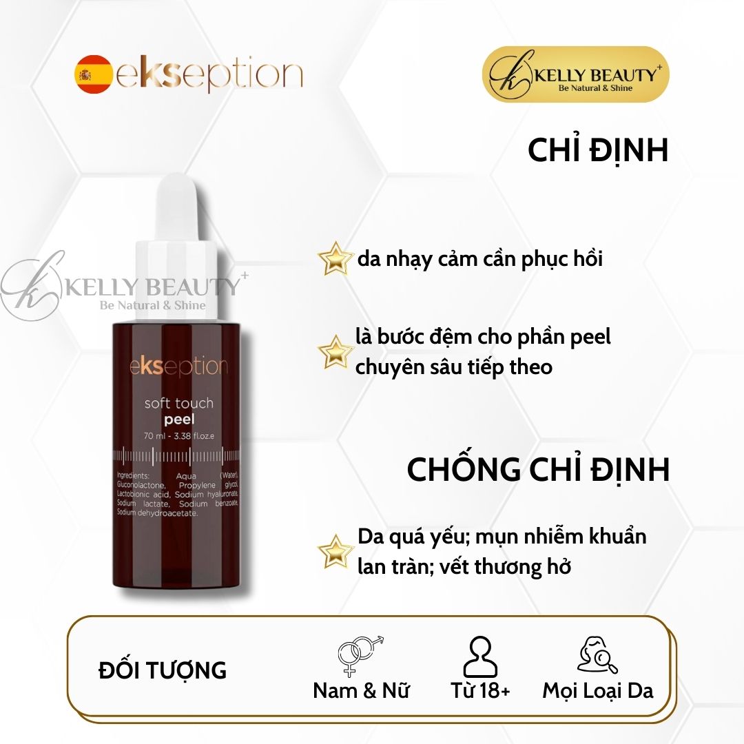 ekseption Soft Touch Peel - Cân Bằng Độ pH, Trẻ Hóa và Phục Hồi Da Nhạy Cảm | Kelly Beauty