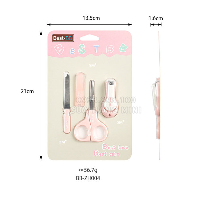 Bộ Kềm Cắt Móng 3 Món Cho Bé