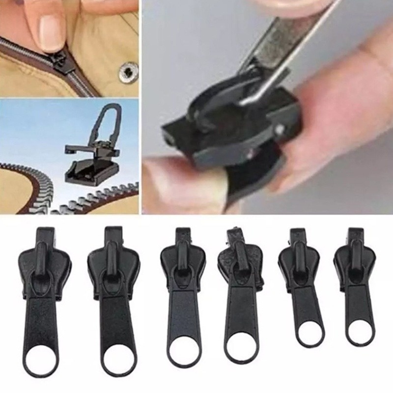 Set 6 Đầu Khóa Kéo Thay Thế Đa Năng Tiện Dụng DIY không cần thợ may