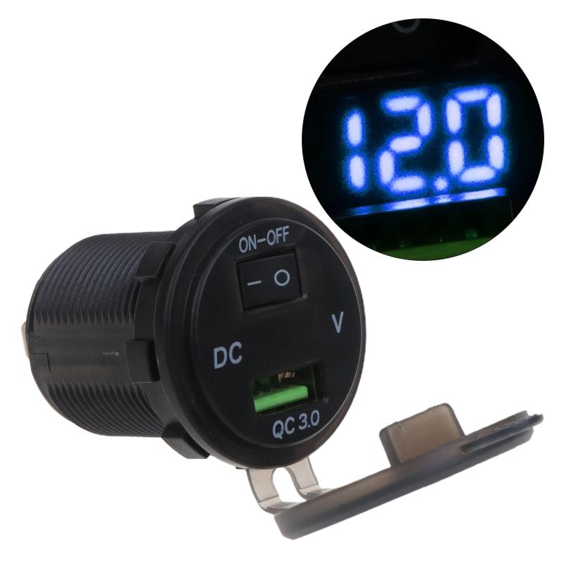 Universal 12V USB Car Boat Sạc ổ cắm cho cổng ổ cắm Bộ sạc USB QC 3.0