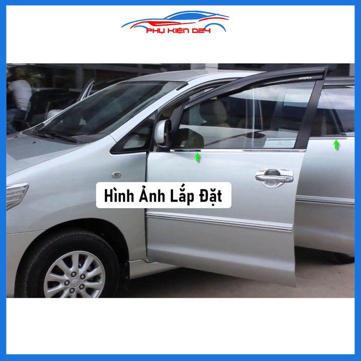 Bộ nẹp viền chân kính inox Innova 2006-2007-2008-2009-2010-2011-2012-2013-2014-2015
