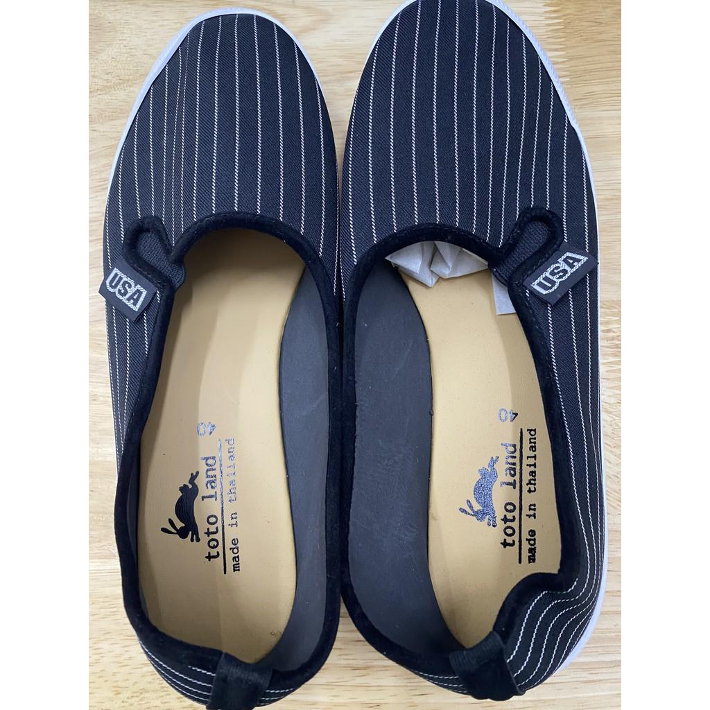 Giày slip on sọc dọc thời trang Sovo