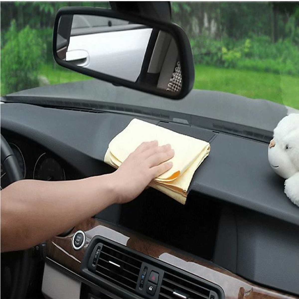 Khăn lau cao su đa năng có hộp đựng lau xe ô tô tắm thú cưng