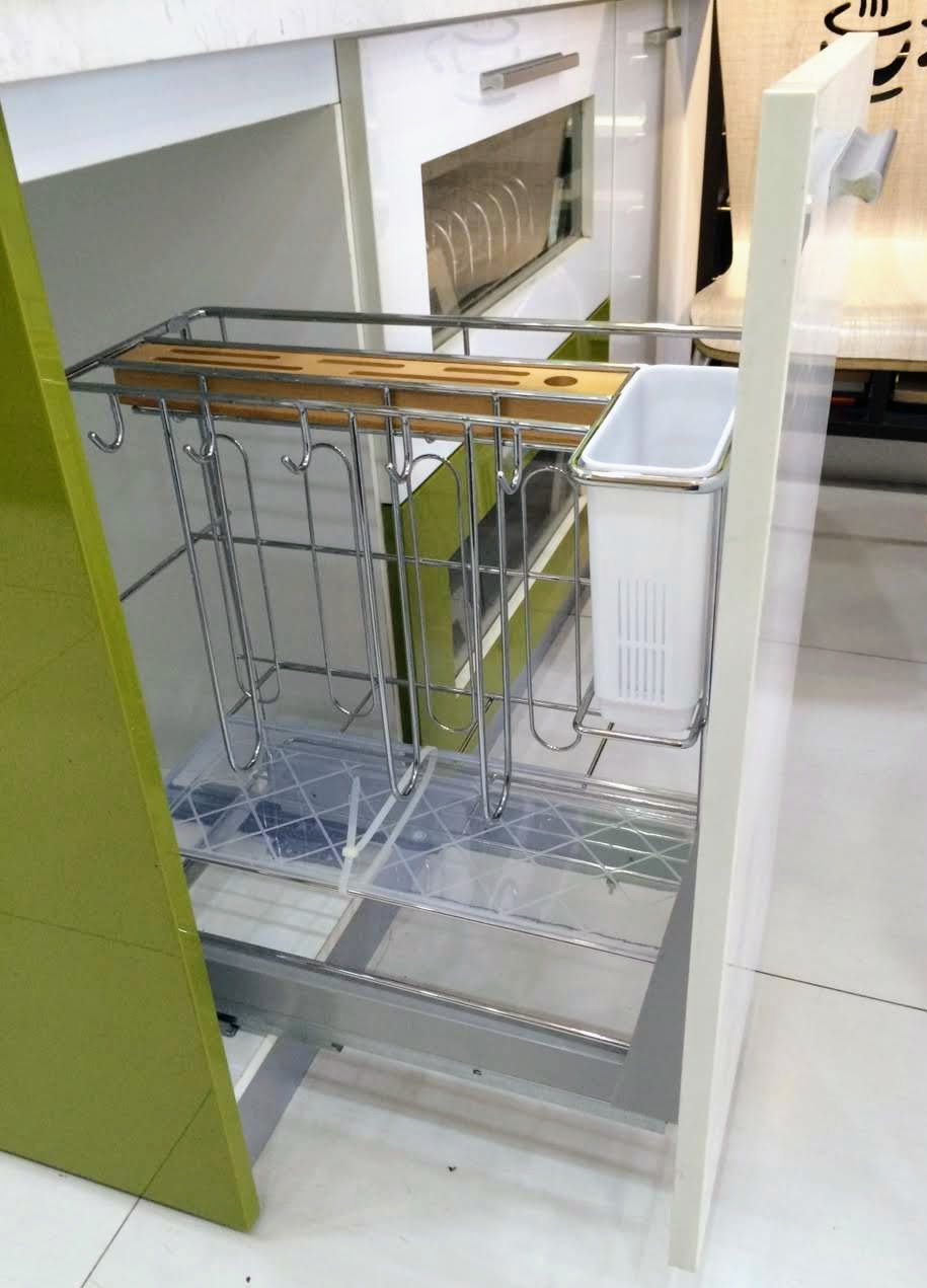 Kệ Gia vị Inox 304 Dạng Song Chính Hãng Higold Lọt Lòng Tủ 300 mm