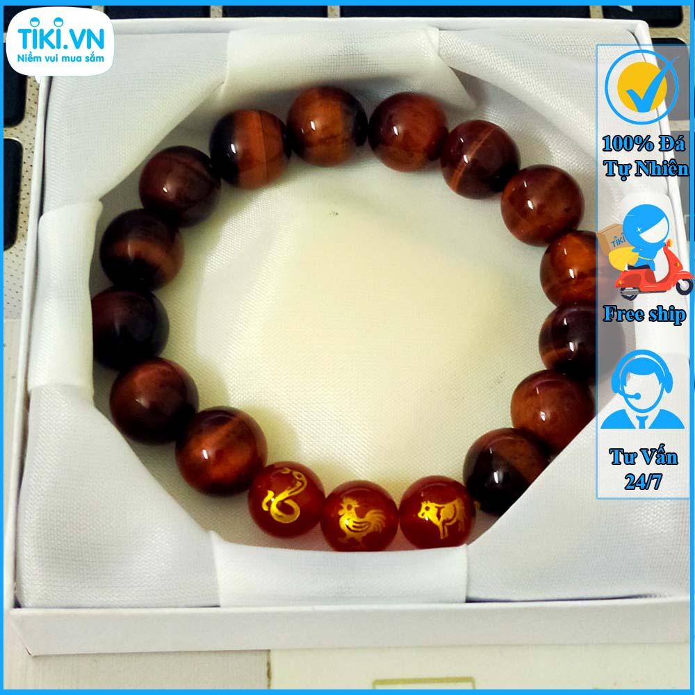 Vòng tam hợp tỵ dậu sửu thạch anh vàng TH052 - Vòng tay tam hợp quý nhân - Vòng tay tam hợp bằng đá cho người tuổi tỵ dậu sửu