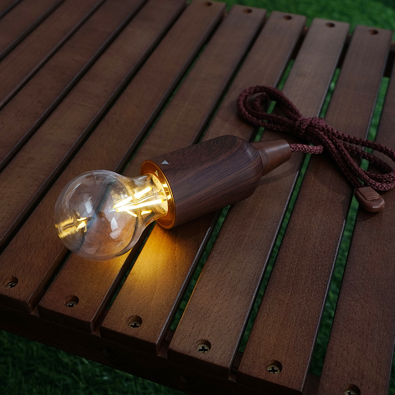 Đèn cắm trại di động ngoài trời Đèn chiếu sáng cổ điển LED dây kéo trang trí chống thấm nước