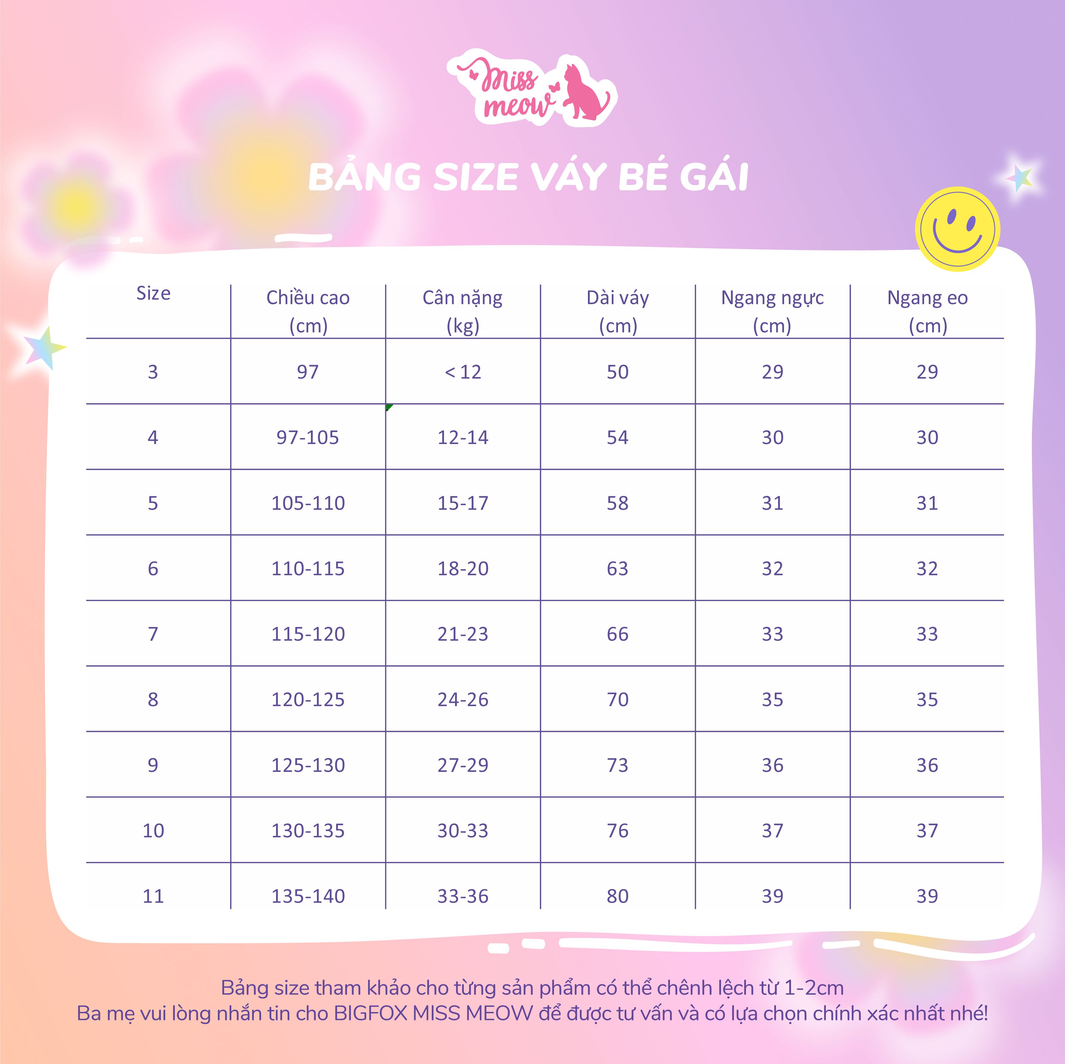 Đầm váy cho bé gái Bigfox Miss Meow size đại mùa hè tay phồng dáng babydoll vải taffeta hoa trắng size trẻ em 3-11 tuổi