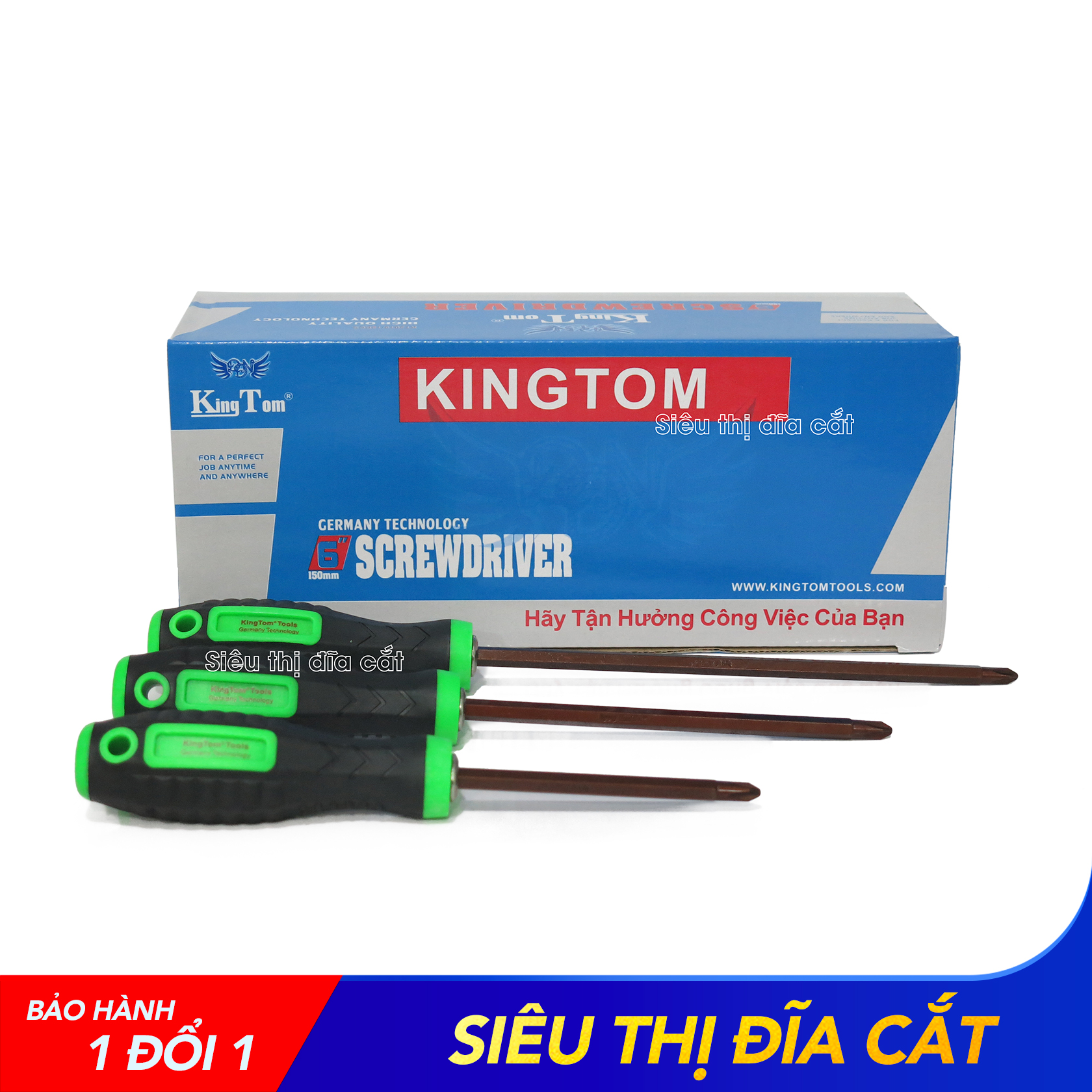 Vít 2 Đầu Siêu Cao Cấp KingTom LN503-6x150 (Hộp 12 Cây) - Lực Huých Cực Mạnh