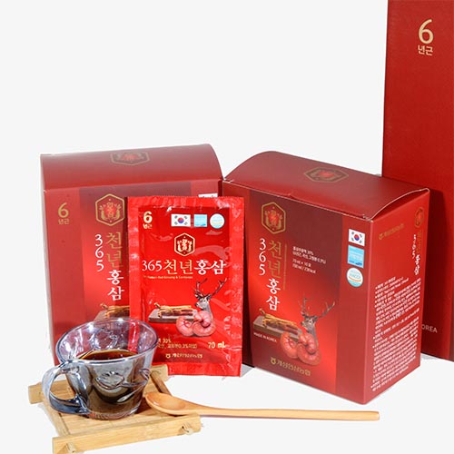 Nước hồng sâm nhung hươu linh chi hộp 70ml * 60 gói - Nguồn sức khỏe từ thiên nhiên