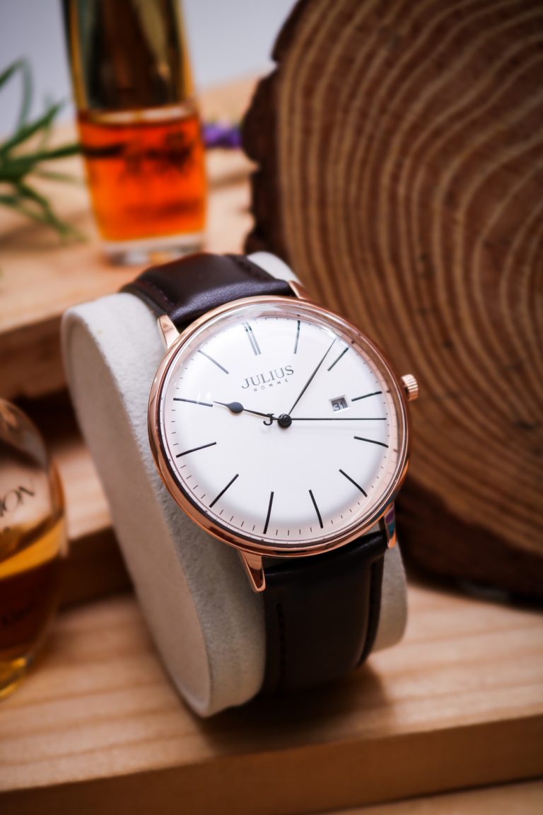 Đồng Hồ Nam JAH-130A Julius Hàn Quốc Dây Da