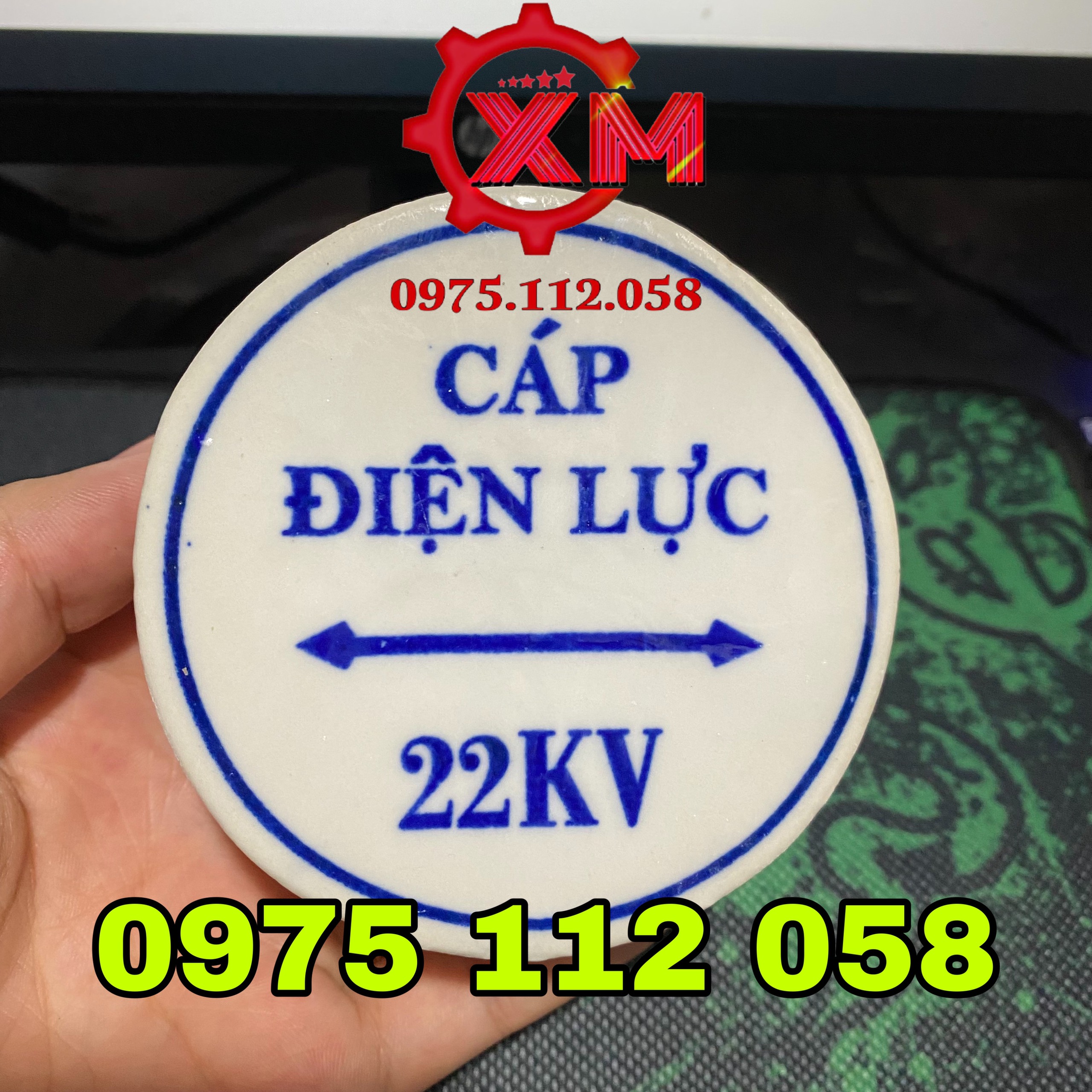 Mốc sứ báo cáo điện lực,mốc sứ báo hiệu cáp ngầm