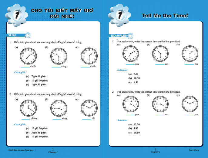 Combo 4 Quyển Sách Toán Song Ngữ Singapore - Giáo Trình Lớp 2 (7 - 8 Tuổi)