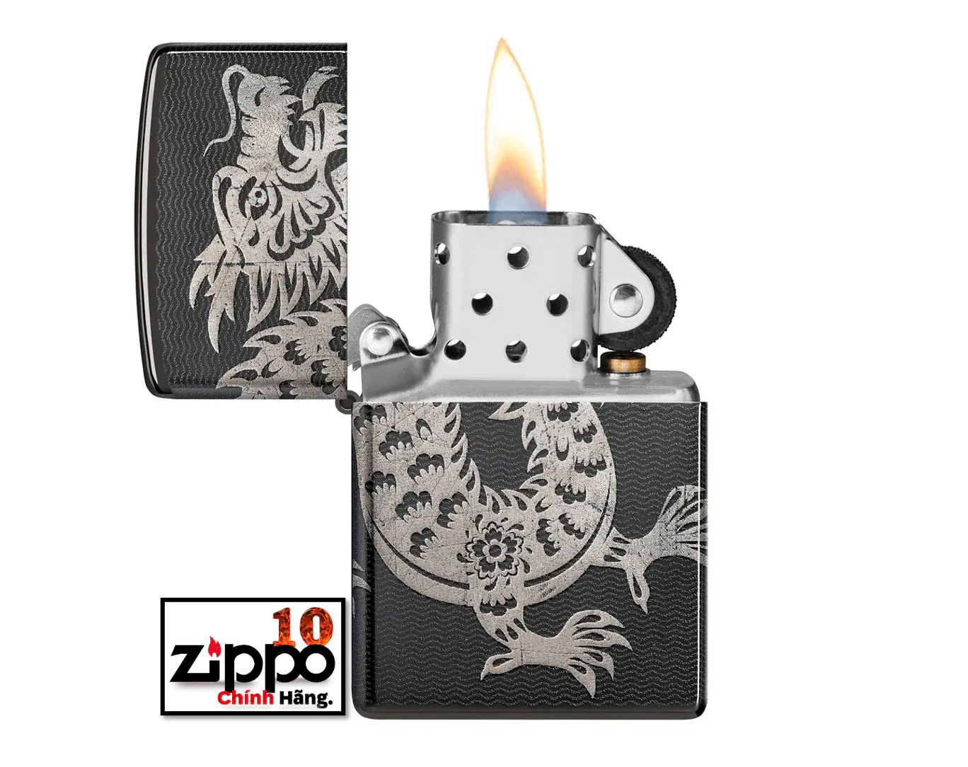 Bật lửa Zippo 46260 Lucky Dragon Design - Chính hãng 100%