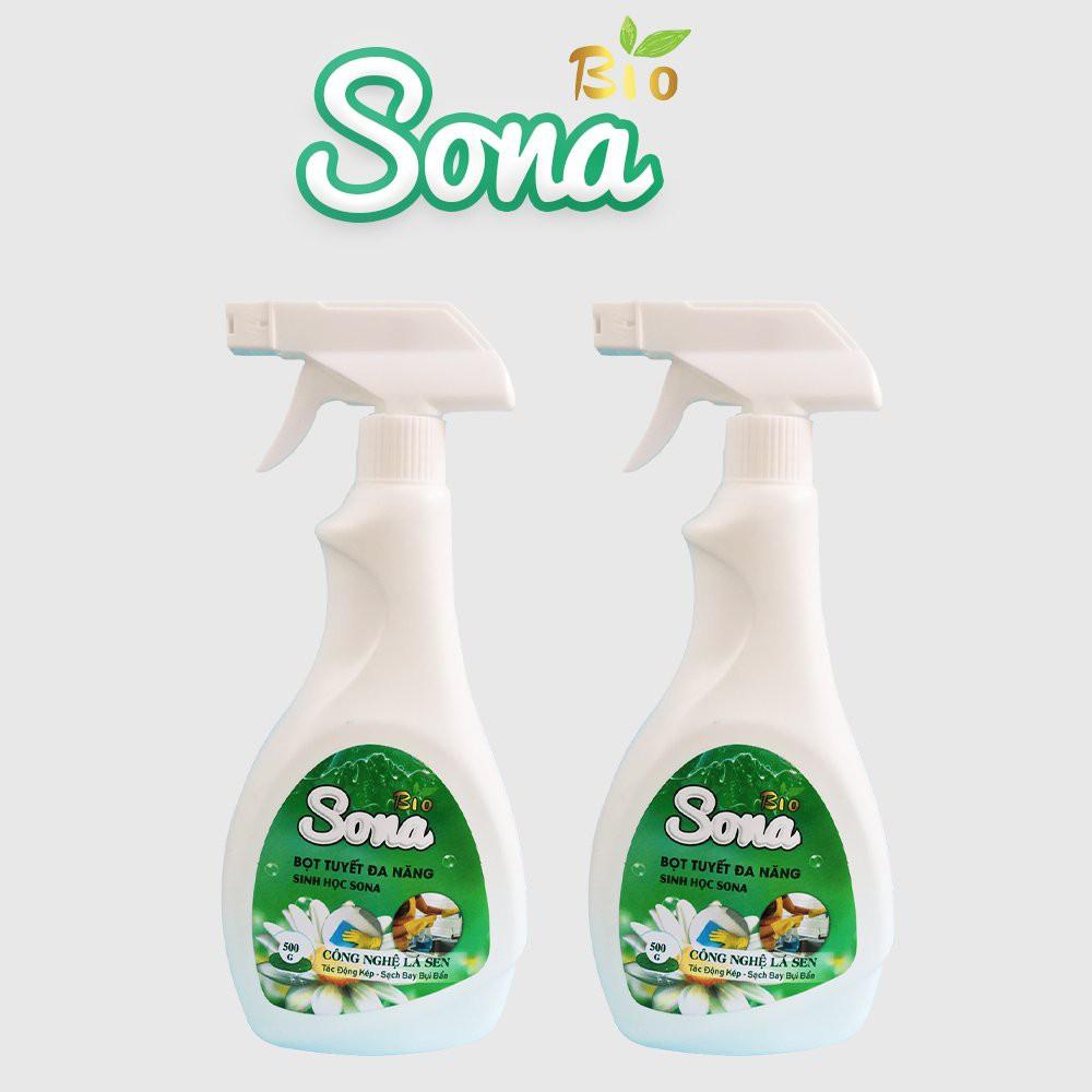 Xịt Đa Năng, Tẩy Rửa Vết Bẩn Nhà Bếp, Lau Kính Sạch Bong, Vệ Sinh Bề Mặt SoNa 500ml