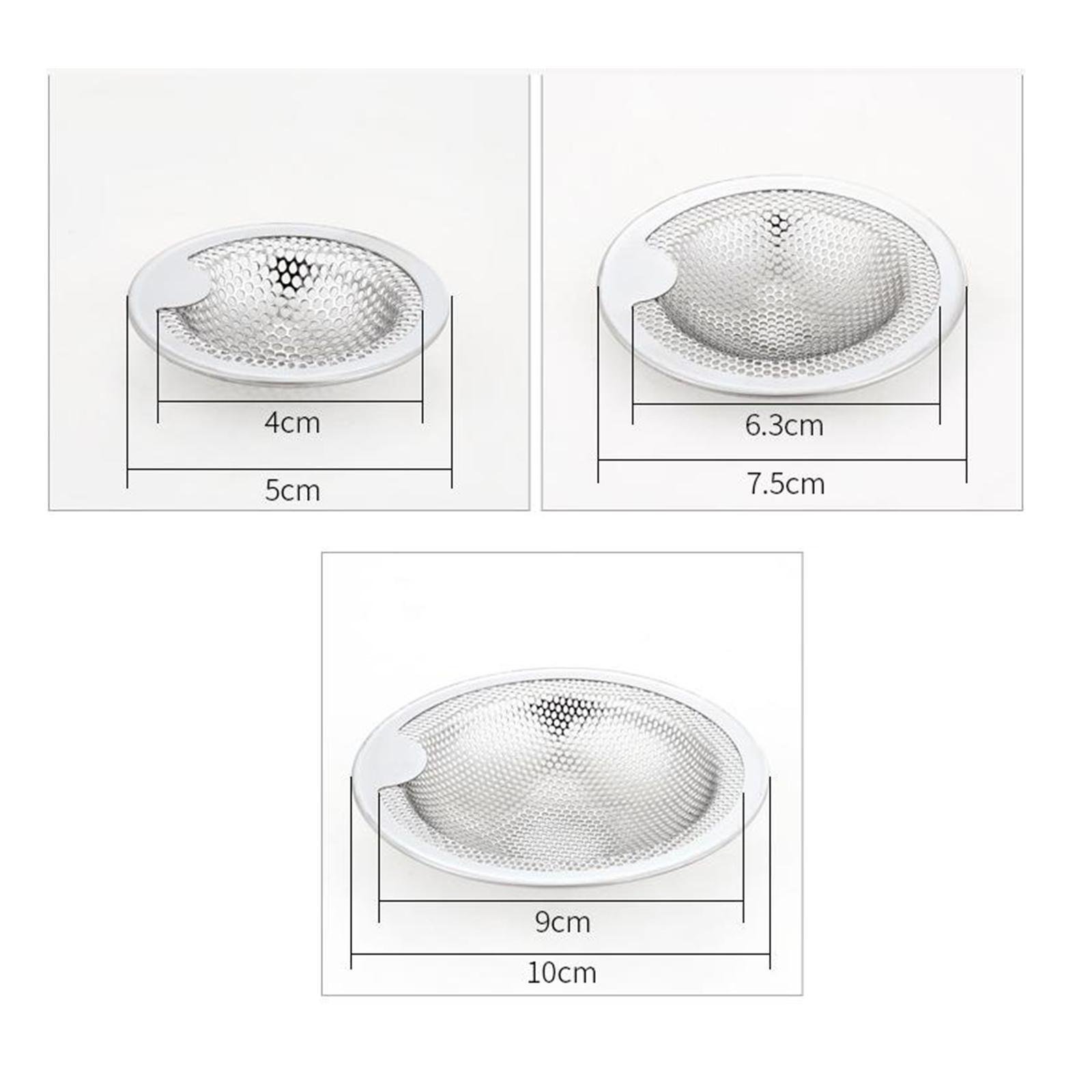 Kitchen Sink Strainer Stainless Steel Slop Basket Filter Shower Drain Hole Filter Sink Mesh Basket Filter for Balcony Drain Hole Bathroom RV
