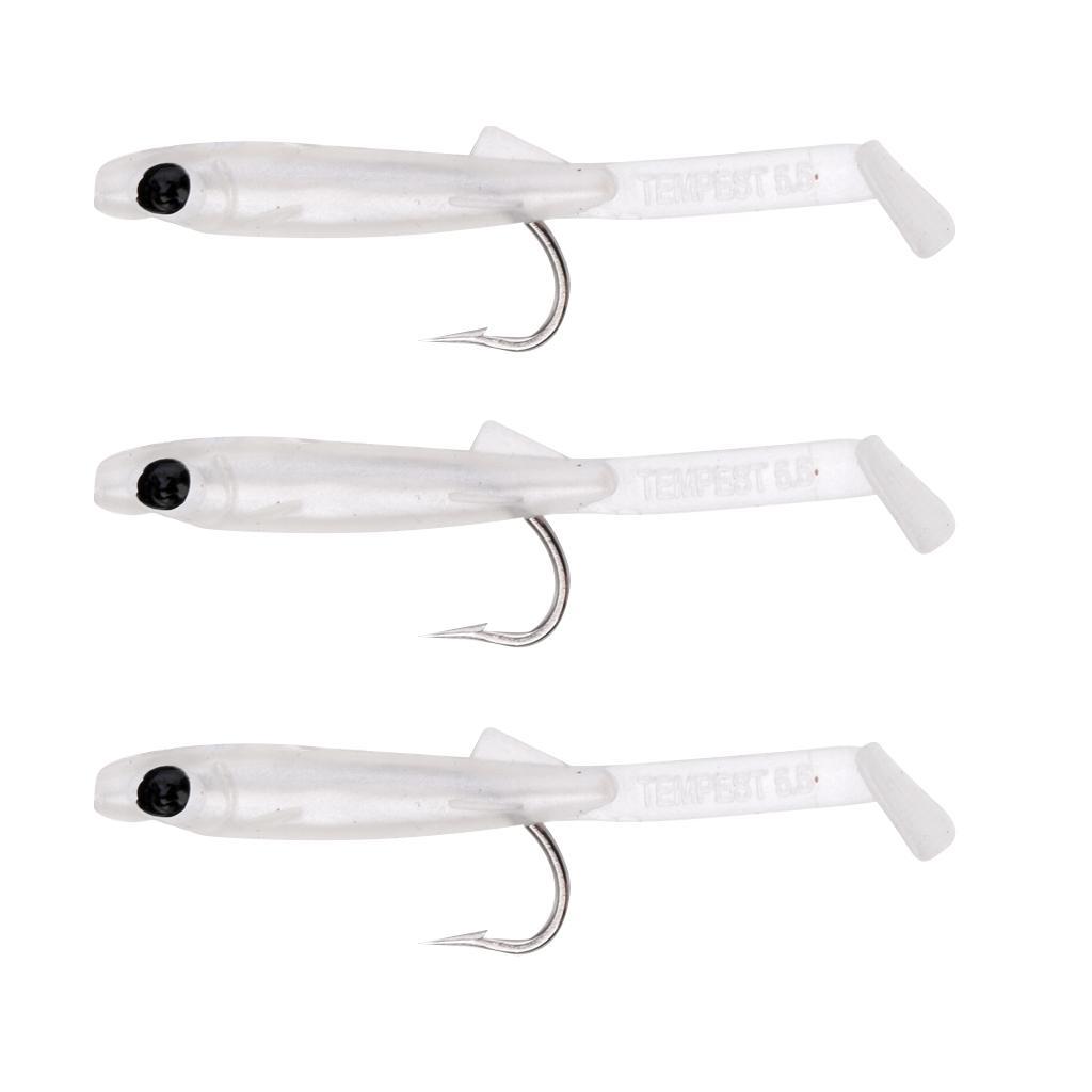 3pcs Eel Fishing Bait Artificial Lifelike Fishing Tackle Hooks Bionic Lures