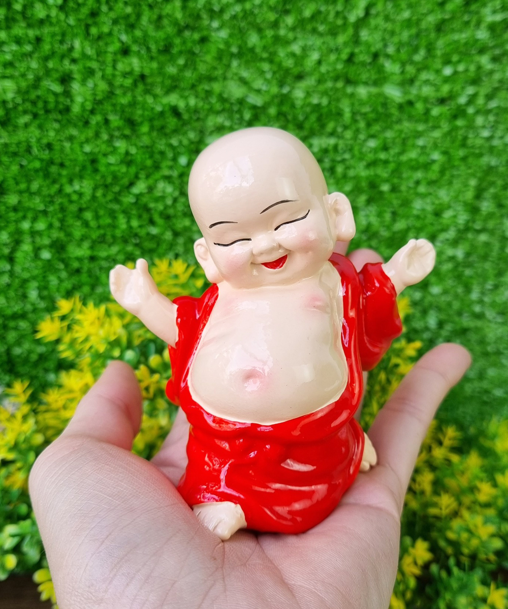 03 mẫu chú tiểu hoan hỉ màu áo đỏ sinh động