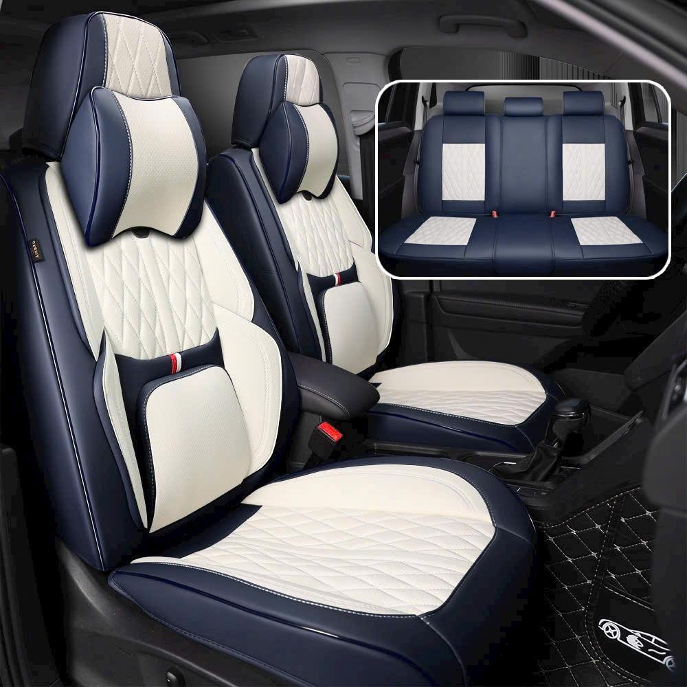 ( Mã A04) Bộ áo ghế da Nappa có đệm cao su non nâng lưng tặng kèm 2 gối