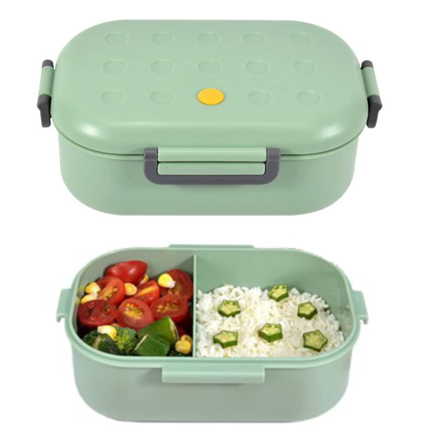 Hộp Bento 1000ml, Hộp ăn trưa -Litter -Proof Children và người lớn ,, Hộp ăn trưa với đối tượng , hộp đồ ăn nhẹ Spout -safe