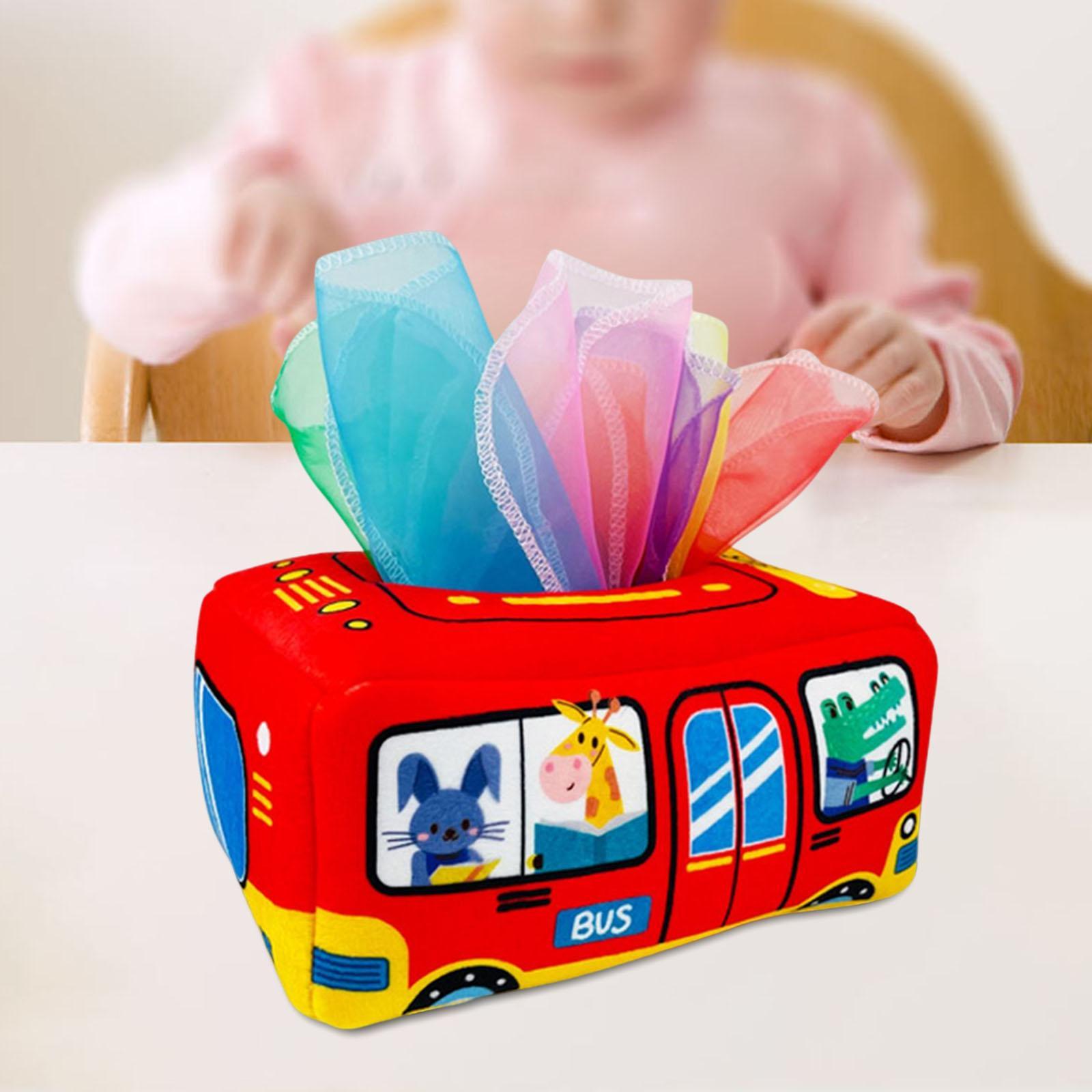 Tissue Box Toys Early Learning Toys Sensory Toys for Baby Children Gifts