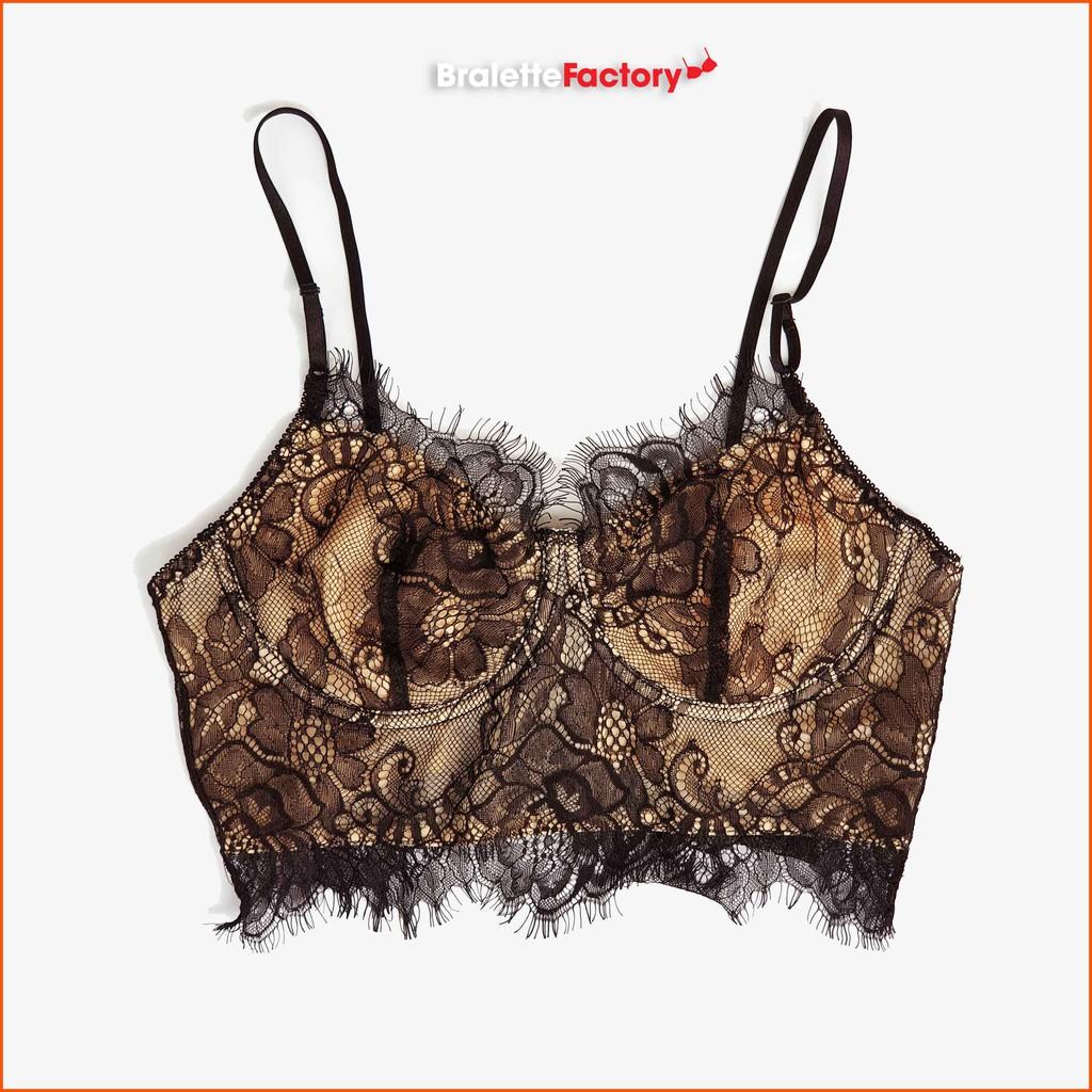 Bralette croptop  sexy phối màu vàng đen N09