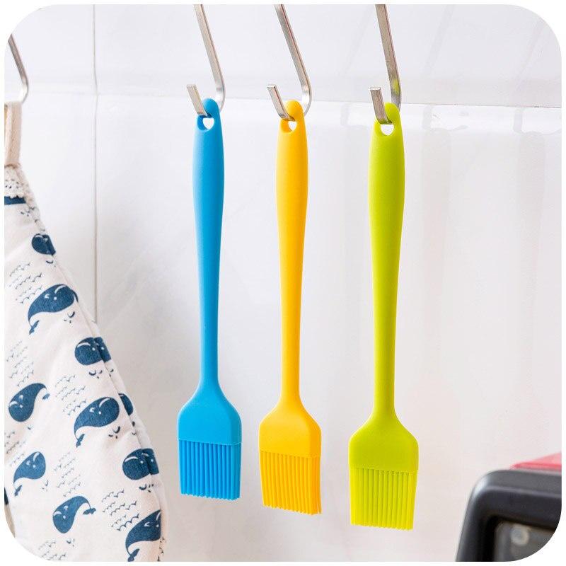 1pc Silicone Oil Brush BBQ Brush Kitchen Bakeware High Temperature Resistant Brush