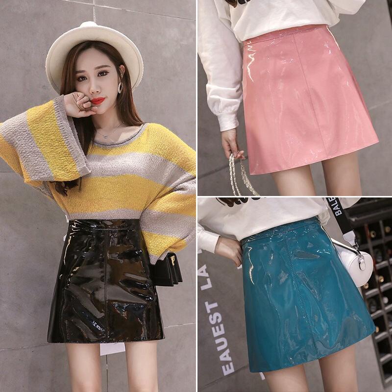 Chân Váy da dáng chữ A phong cách hàn quốc mẫu mới mã RB01