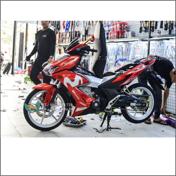 Tem Rời Winner X Movistar Trắng đỏ