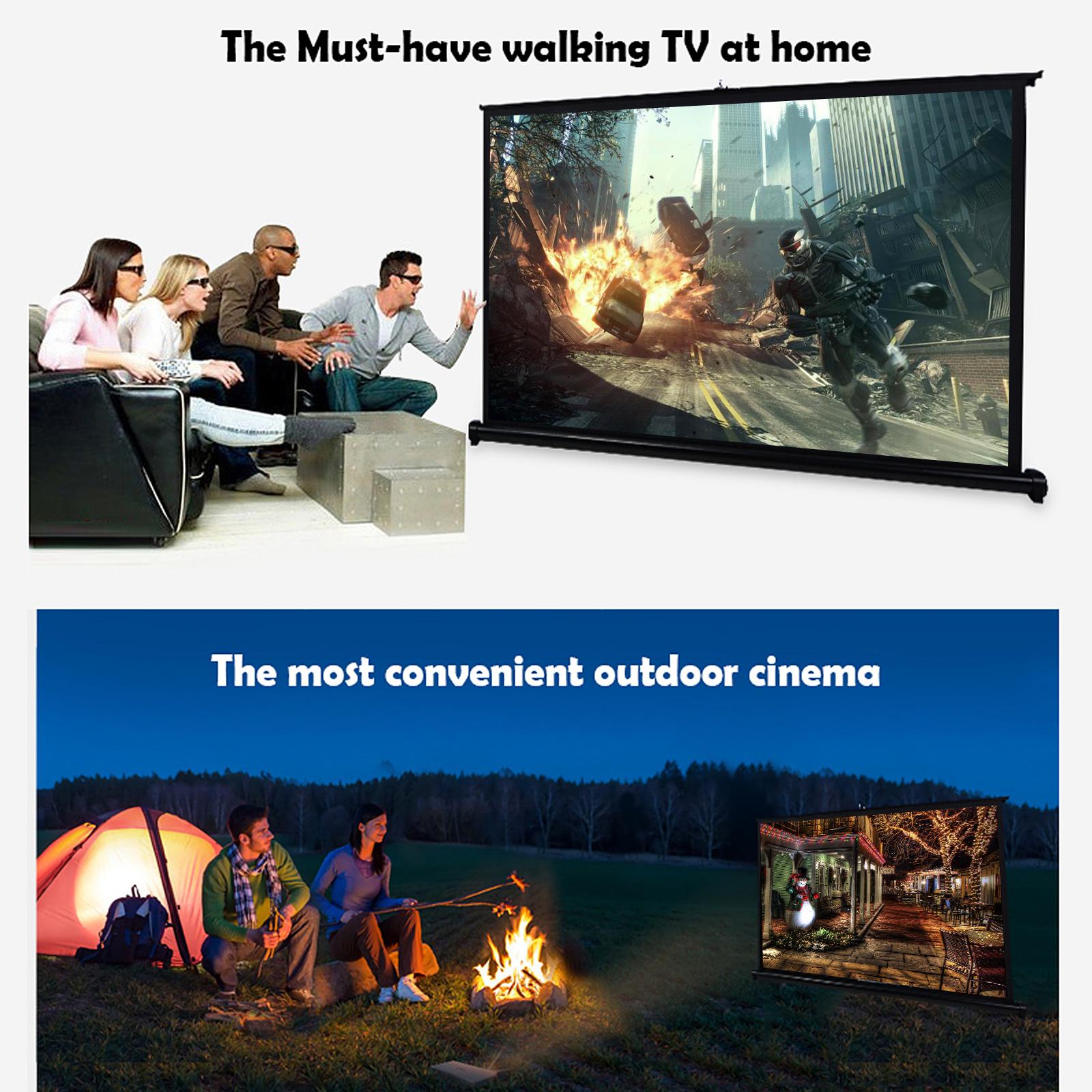 Màn hình chiếu 50 inch 4: 3 Hướng dẫn sử dụng Kéo lên Màn chiếu Gấp cho rạp hát tại nhà