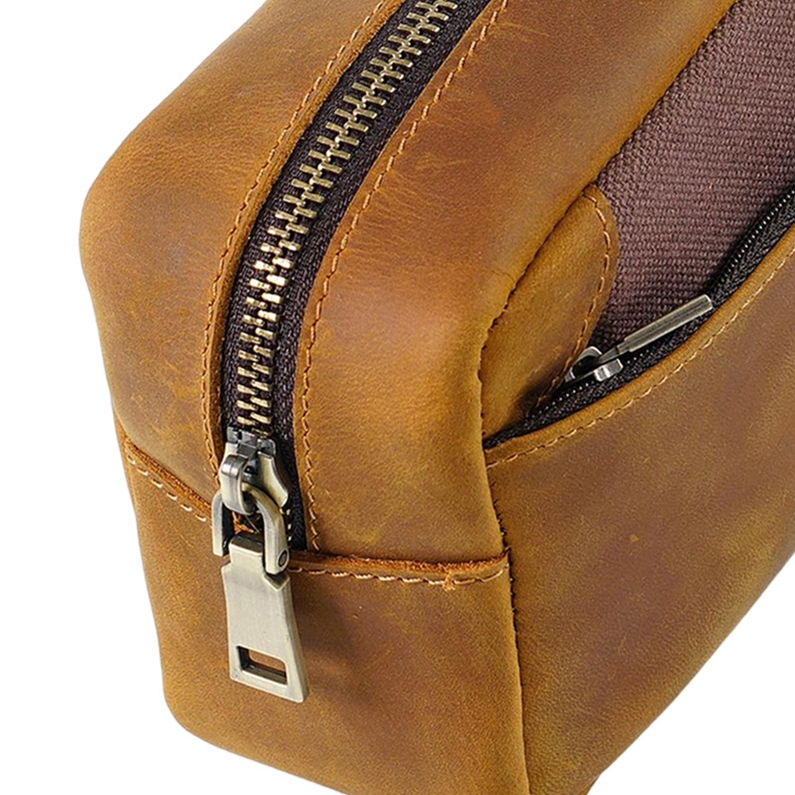 Portable Pencil Case Pencil Holder Pencil Pouch Pencil Brown