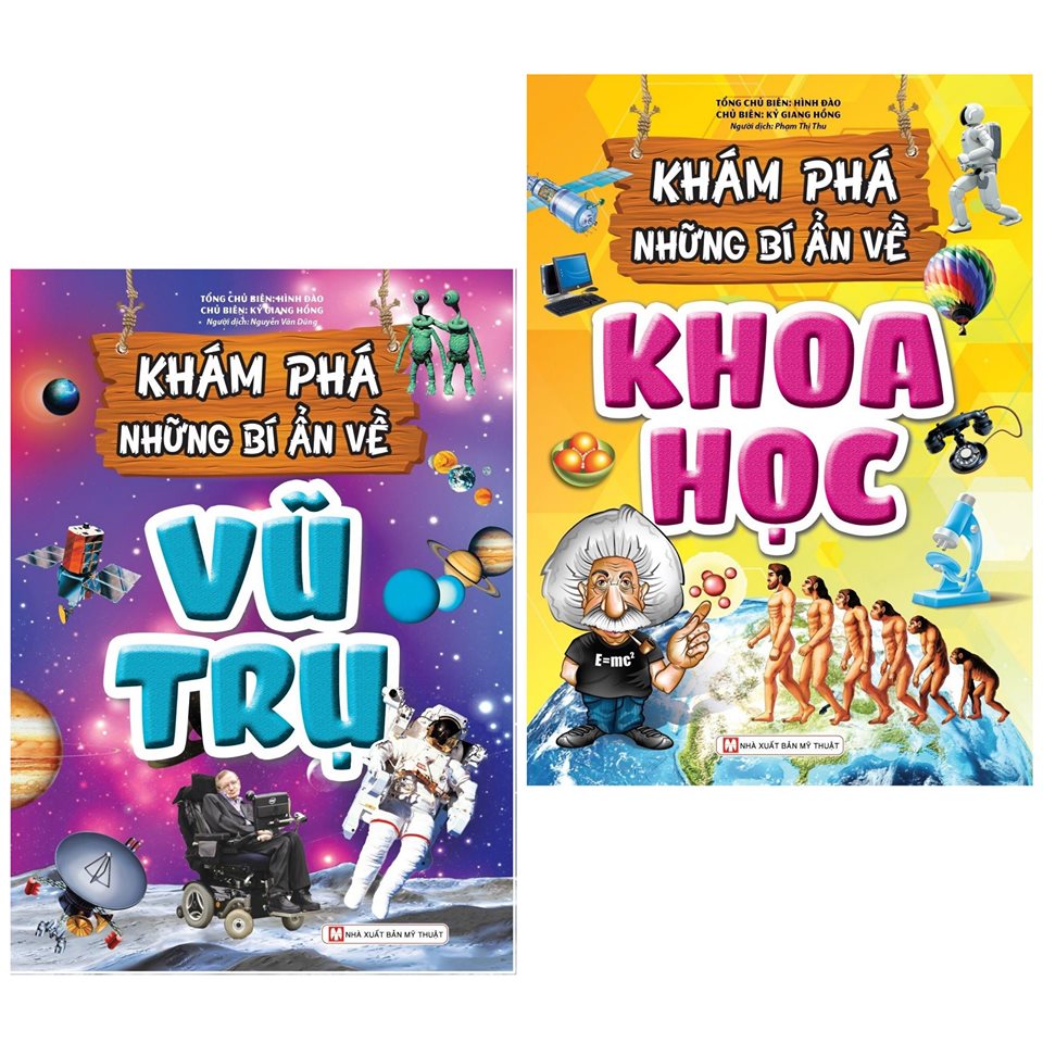 Combo 2 Cuốn Sách Khoa Học Hay : Khám Phá Những Bí Ẩn Về Vũ Trụ + Khám Phá Những Bí Ẩn Về Khoa Học