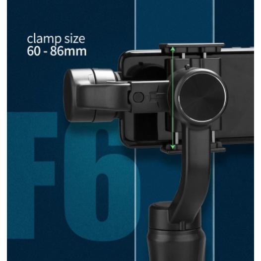 Tay cầm chống rung Gimbal F6 gimbal đa năng cho điện thoại adroid, IOS - 3 trục xoay, kết nối bluetooth