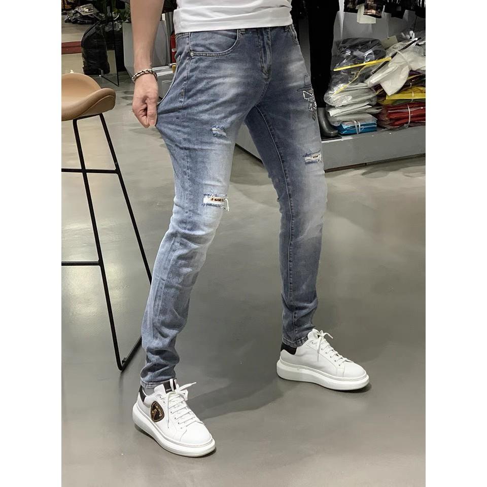 Quần Jean Nam - Quần Bò Nam co dãn ôm form tôn dáng chuẩn, quần jean thời trang cao cấp nam Muradfashion mẫu NT501