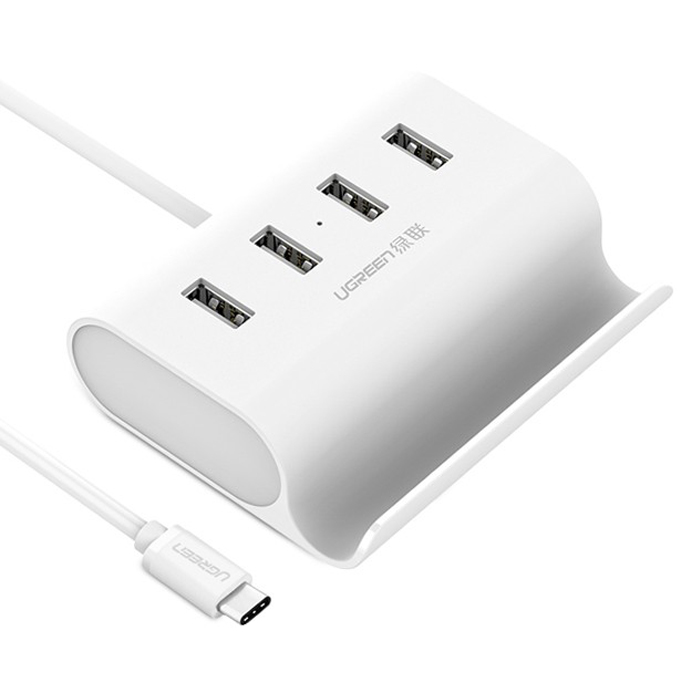 Bộ Chuyển Đổi Ugreen USB Type-C Sang MicroUSB 4 x USB 2.0 30288 - Hàng Chính Hãng