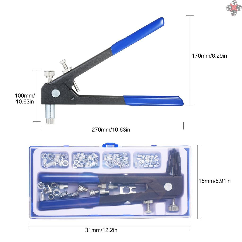 Bộ 86 Đinh Tán M3 M4 M5 M6 M8