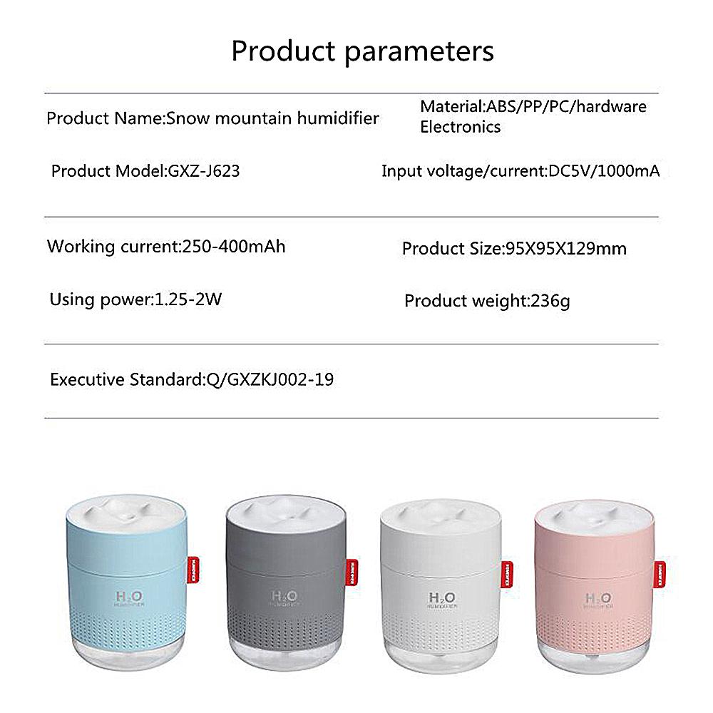 Hương Thơm Khuếch Tán Tinh Dầu Phun Sương Tạo Độ Ẩm 500Ml USB Di Động Không Khí Siêu Âm Khuếch Tán Hương Thơm Máy Tạo Ẩm, Phun Sương Dành Cho Văn Phòng Nhà Xe Ô Tô