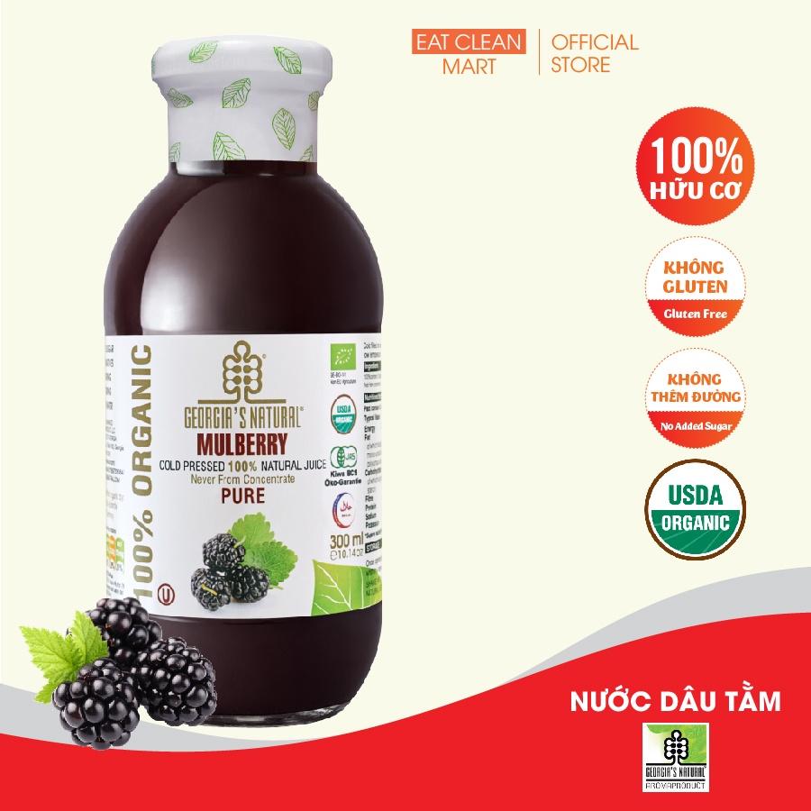 Nước Ép Trái Cây 100% Hữu Cơ Dâu Tằm Mulberry Georgia's Natural - ORGANIC Pure Mulberry Juice - 300ml &amp; 750ml