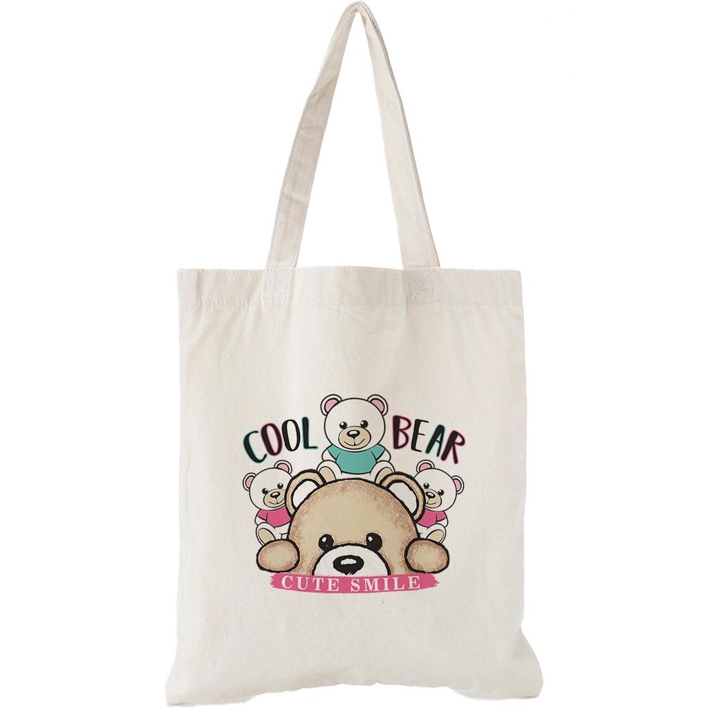 Túi vải Canvas Trương Gia Túi Vải - Túi Canvas bộ sưu Bear Basic - nhiều kích thước - Bear Basic 12